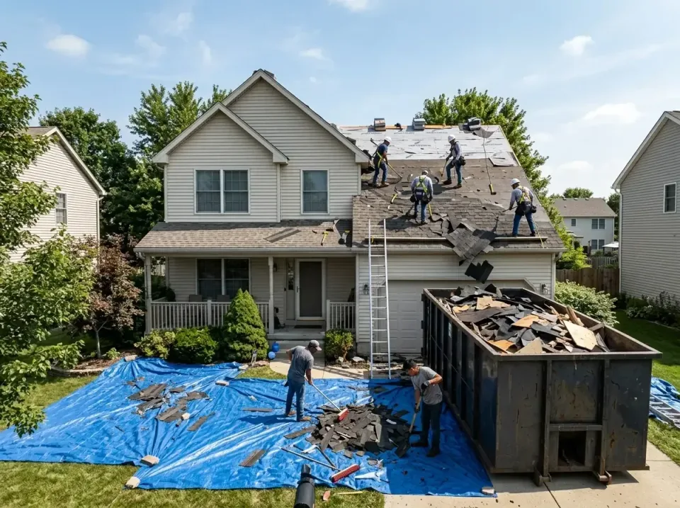 roof-replacement-debris-remova-004 — frequently asked questions, Cheapest Dumpster Rentals in Corpus Christi, TX